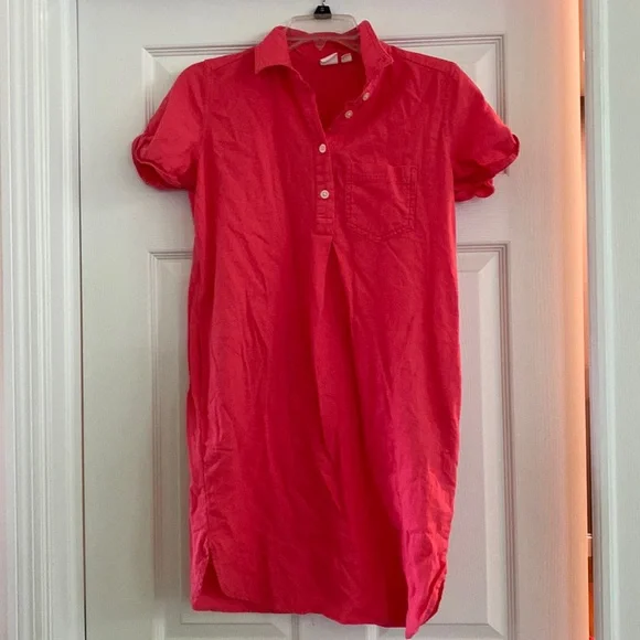 GAP | Dresses | Gap Pink Linen Pocket Shortsleeved Shirtdress With Pockets Xs Petite | Poshmark GAP | Dresses | Gap Pink Linen Pocket Shortsleeved Shirtdress With Pockets Xs Petite | Poshmark